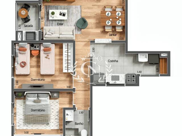 #3 - Apartamento para Venda em Tremembé - SP